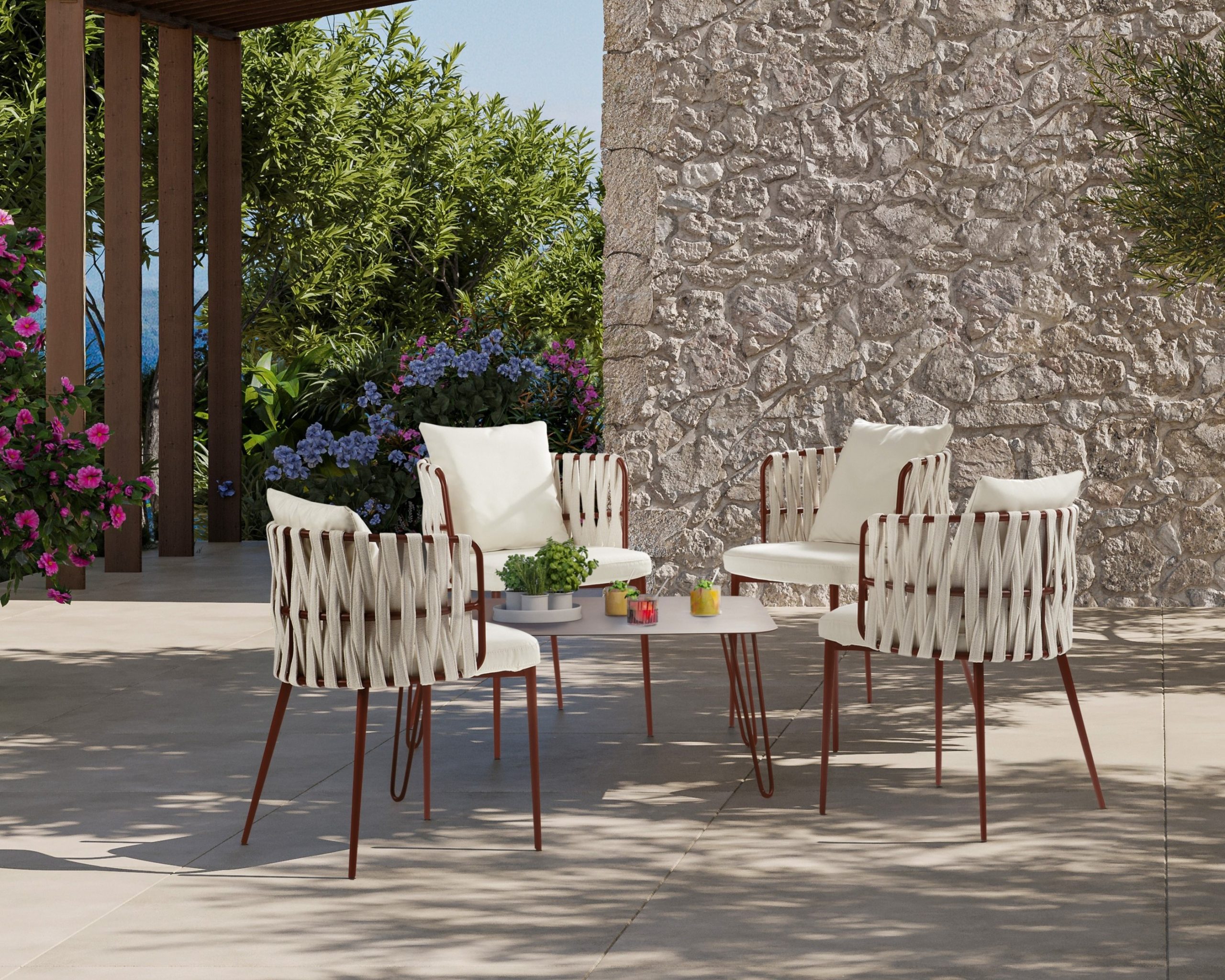 Sedia imbottita outdoor