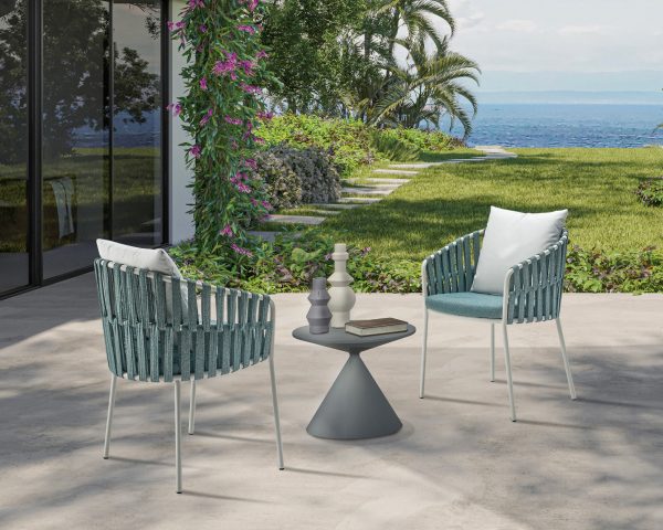 Sedia imbottita per outdoor