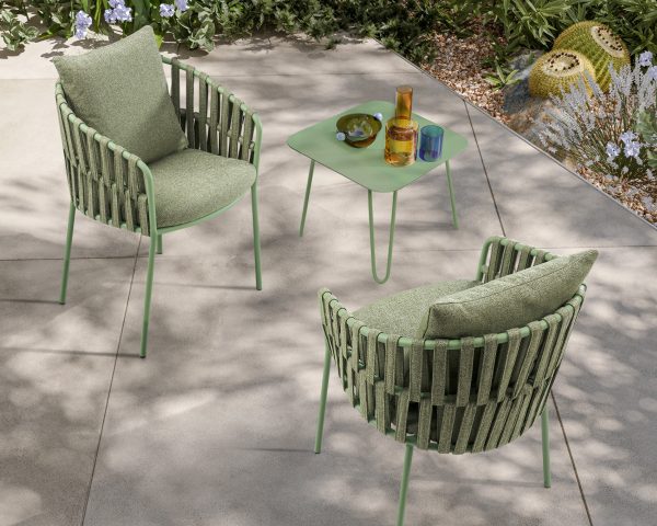 Sedia imbottita per outdoor