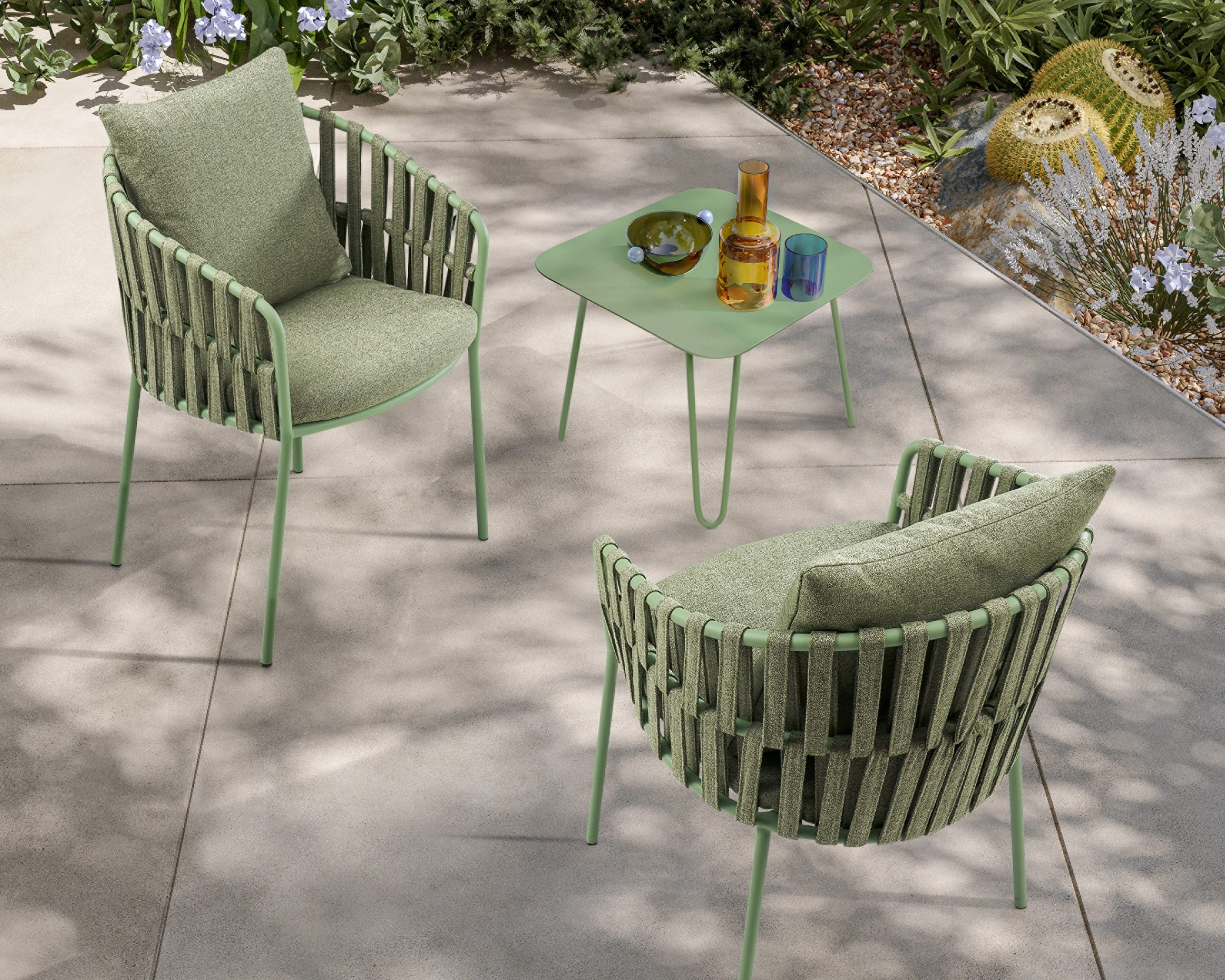 Sedia imbottita per outdoor