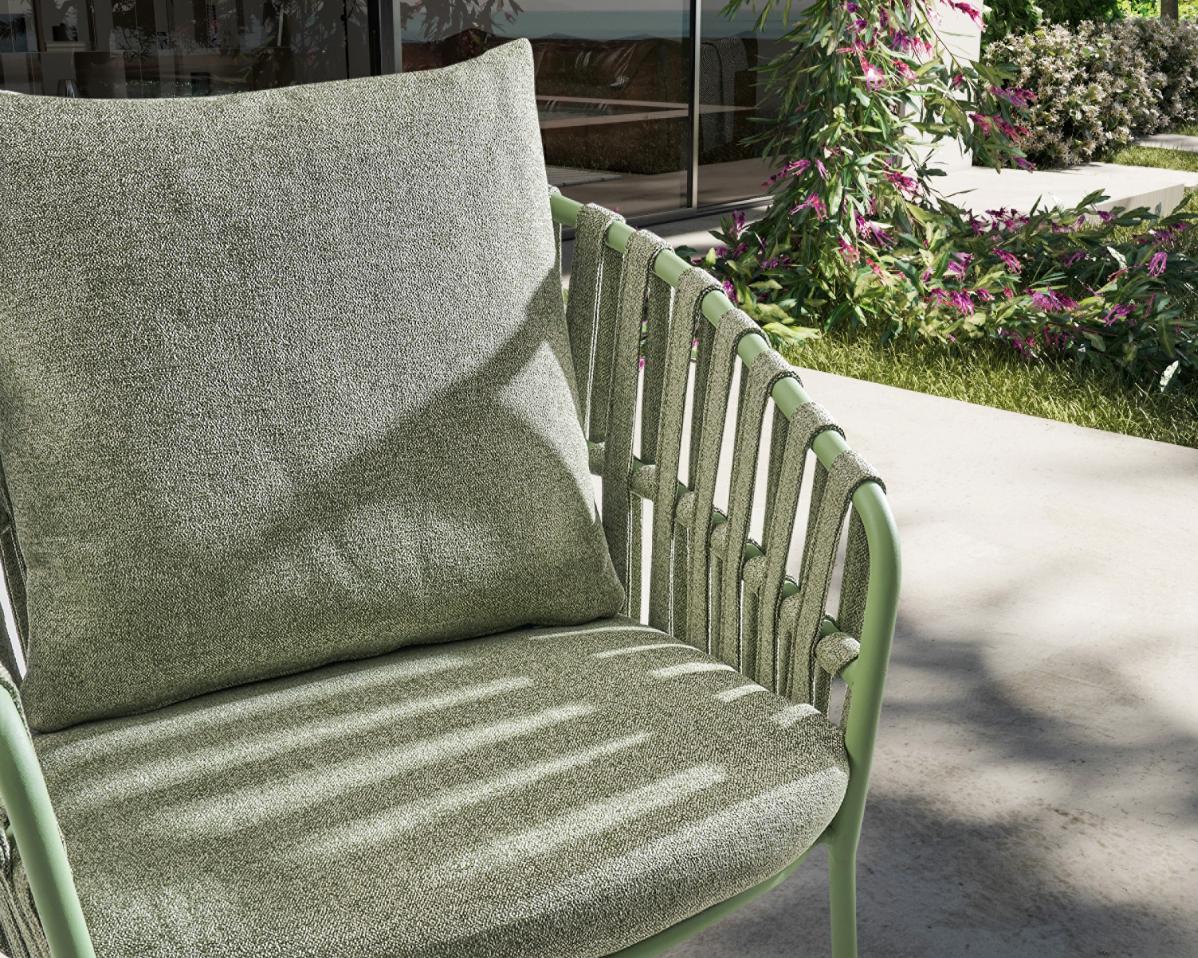 Sedia imbottita per outdoor