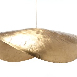 Lampada in ottone martellato
