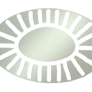 Specchio vetro con decoro