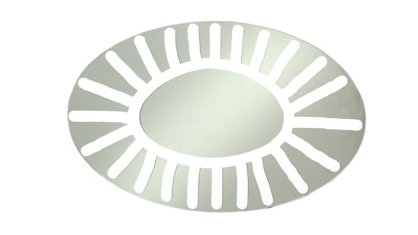 Specchio vetro con decoro