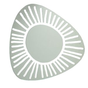 Specchio vetro con decoro